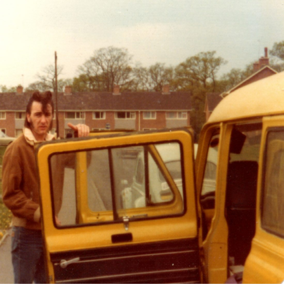 Cavan leaving from his house in Wales 1976 43 years ago pic by Ritchie Gee