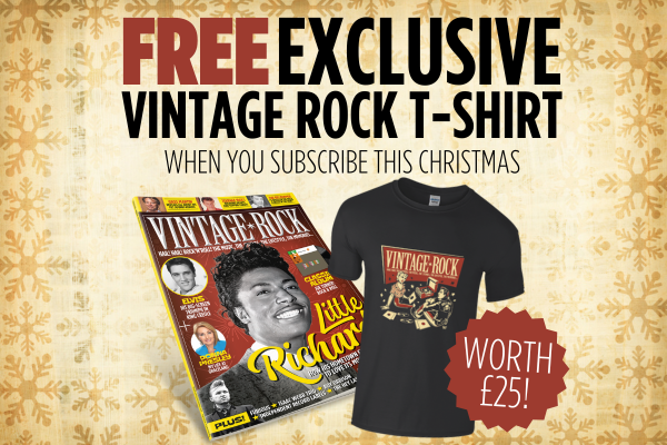 FREE exclusive Vintage Rock t-shirt when you subscribe