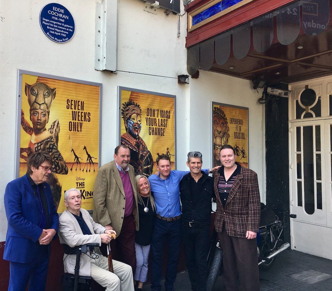 Eddie Cochran blue plaque unveiled at iconic Bristol theatre