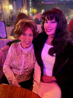 Celine Lee with the Queen of Rockabilly - Wanda Jackson