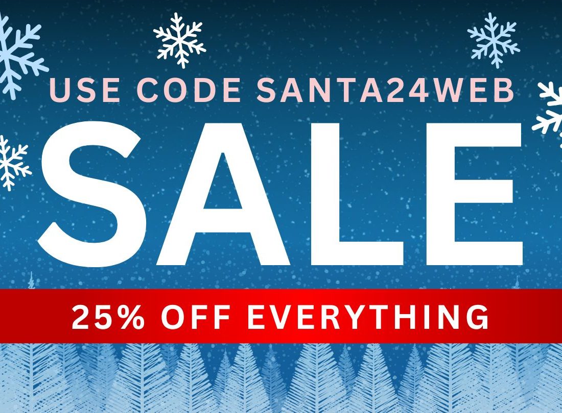 Christmas Flash Sale – 25% off everything!