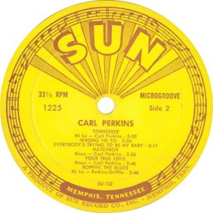 Carl Perkins key song - Tennessee